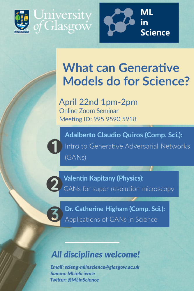 image from What can Generative Models do for Science?