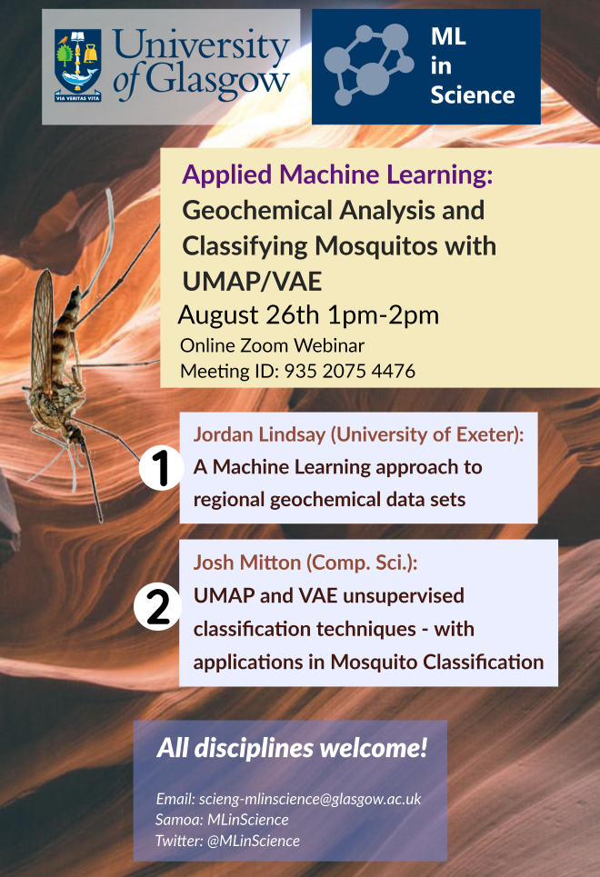 image from Applied Machine Learning: Geochemical Analysis and Classifying Mosquitos with UMAP/VAE