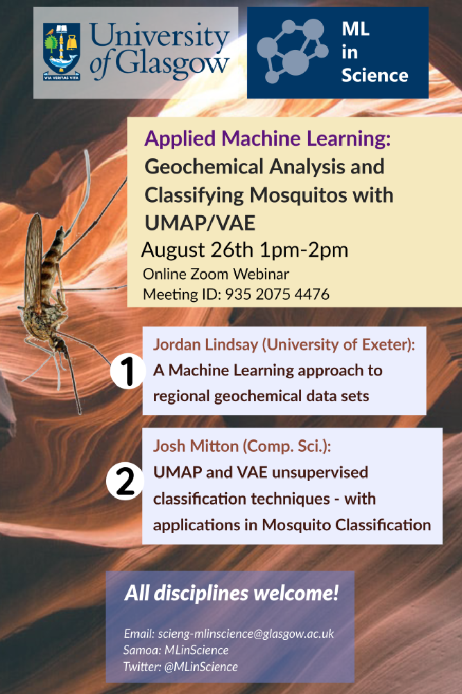 image from Applied Machine Learning: Geochemical Analysis and Classifying Mosquitos with UMAP/VAE