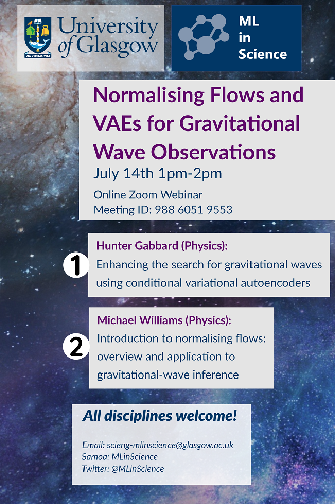 image from Normalising Flows and VAEs for Gravitational Wave Observations